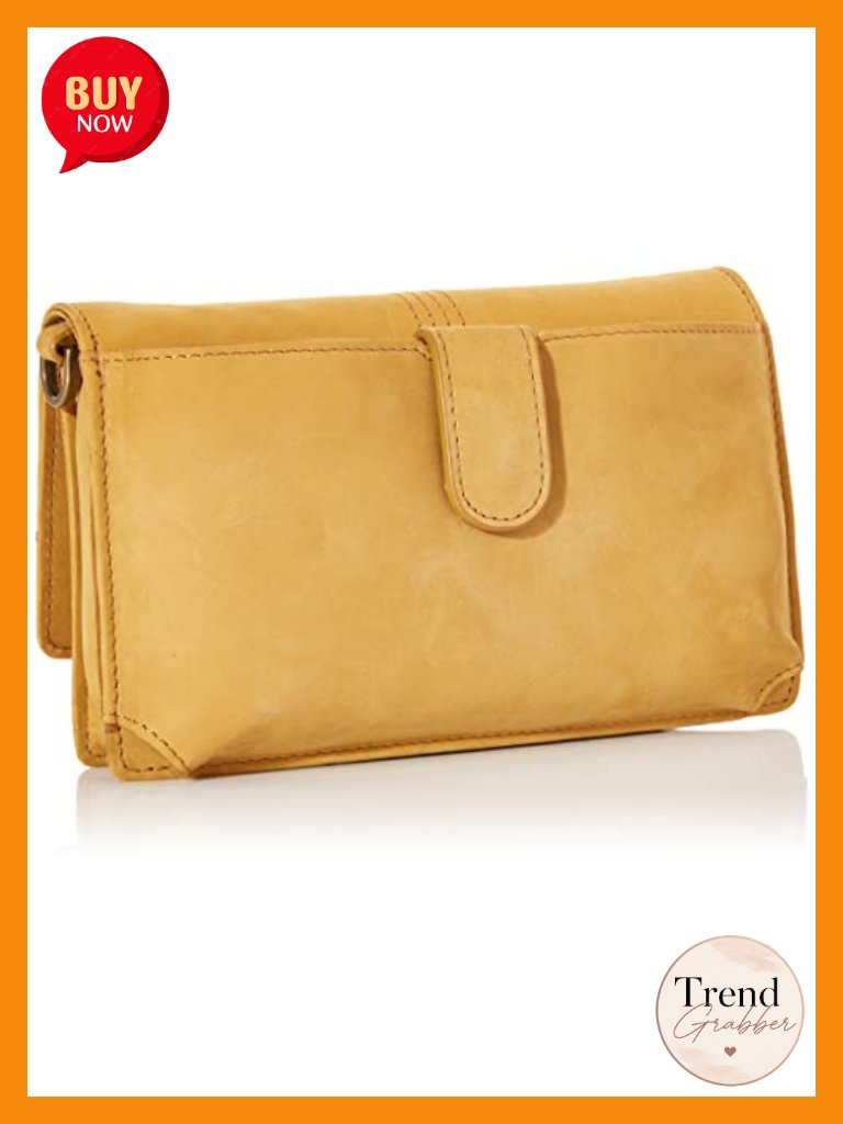 Genuine Leather Rfid Crossbody Bag Wallet With Removable Strap
